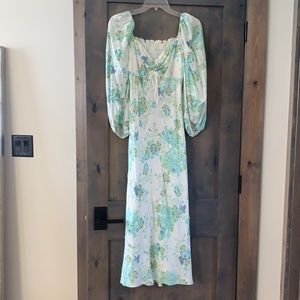 For love and lemons open back midi dress